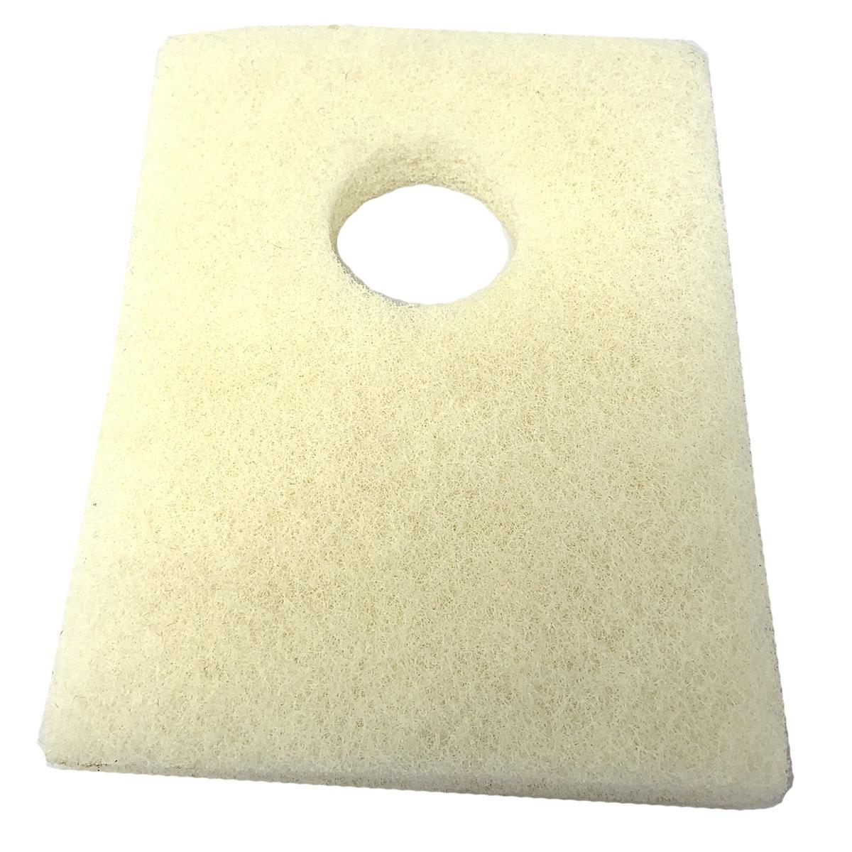 Vacuum Motor Intake Filter White, Non-Woven, Fits Nss Wrangler