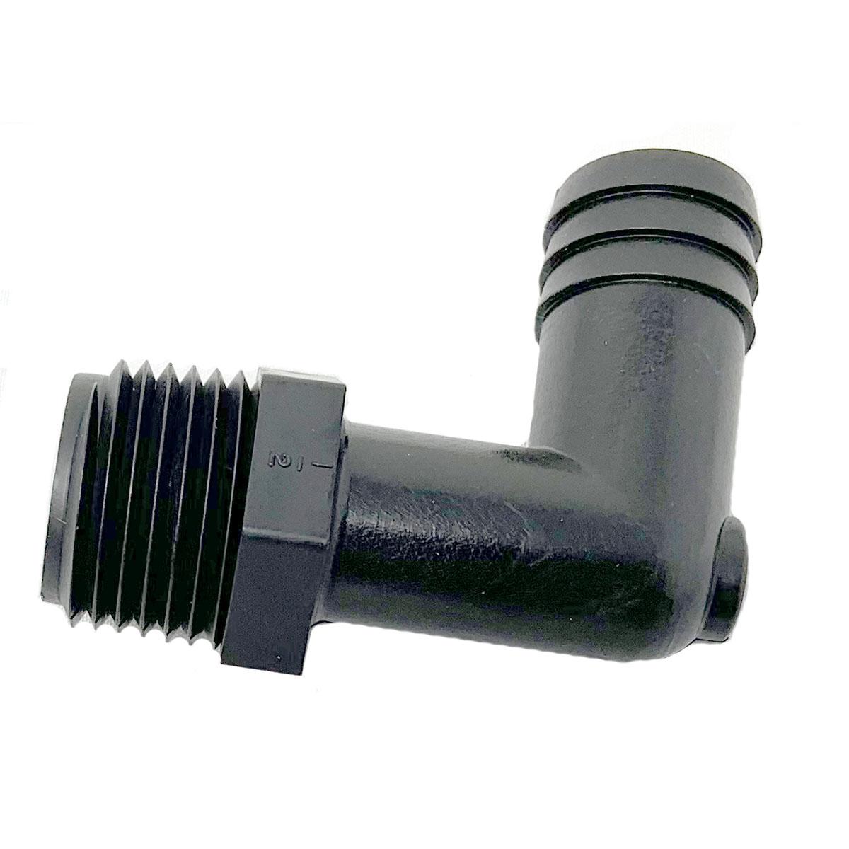 Fitting Plastic 90D Fitting, 1/2In Npt X 5/8In