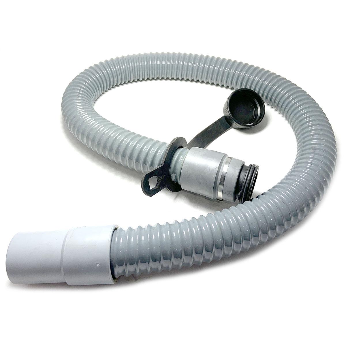 Hose Assembly 48 X 1.5 Smooth Grey, Includes One 1.5" Cuff & Drain Cap