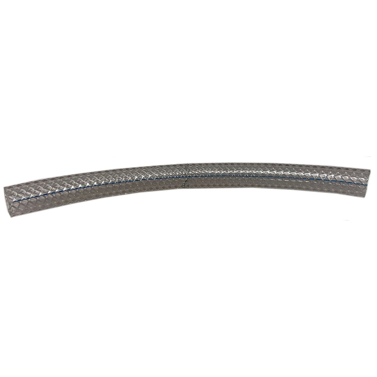Pvc Clear Braided Hose .375" Id, .6" Od, 8" Length