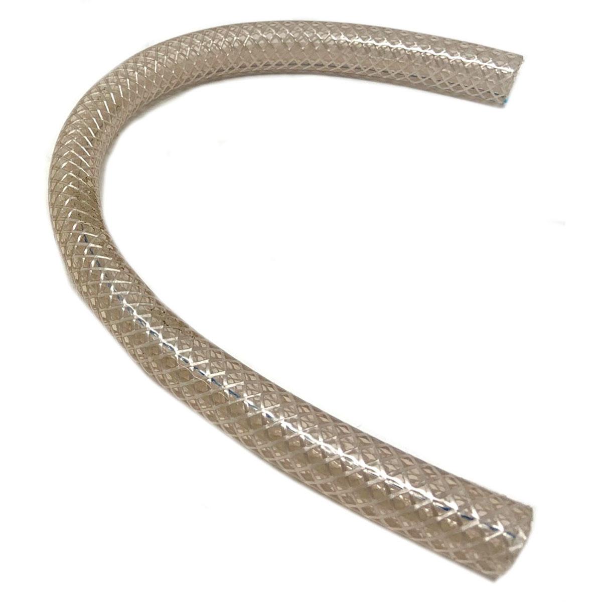 Pvc Clear Braided Hose .375" Id, .6" Od, 12" Length
