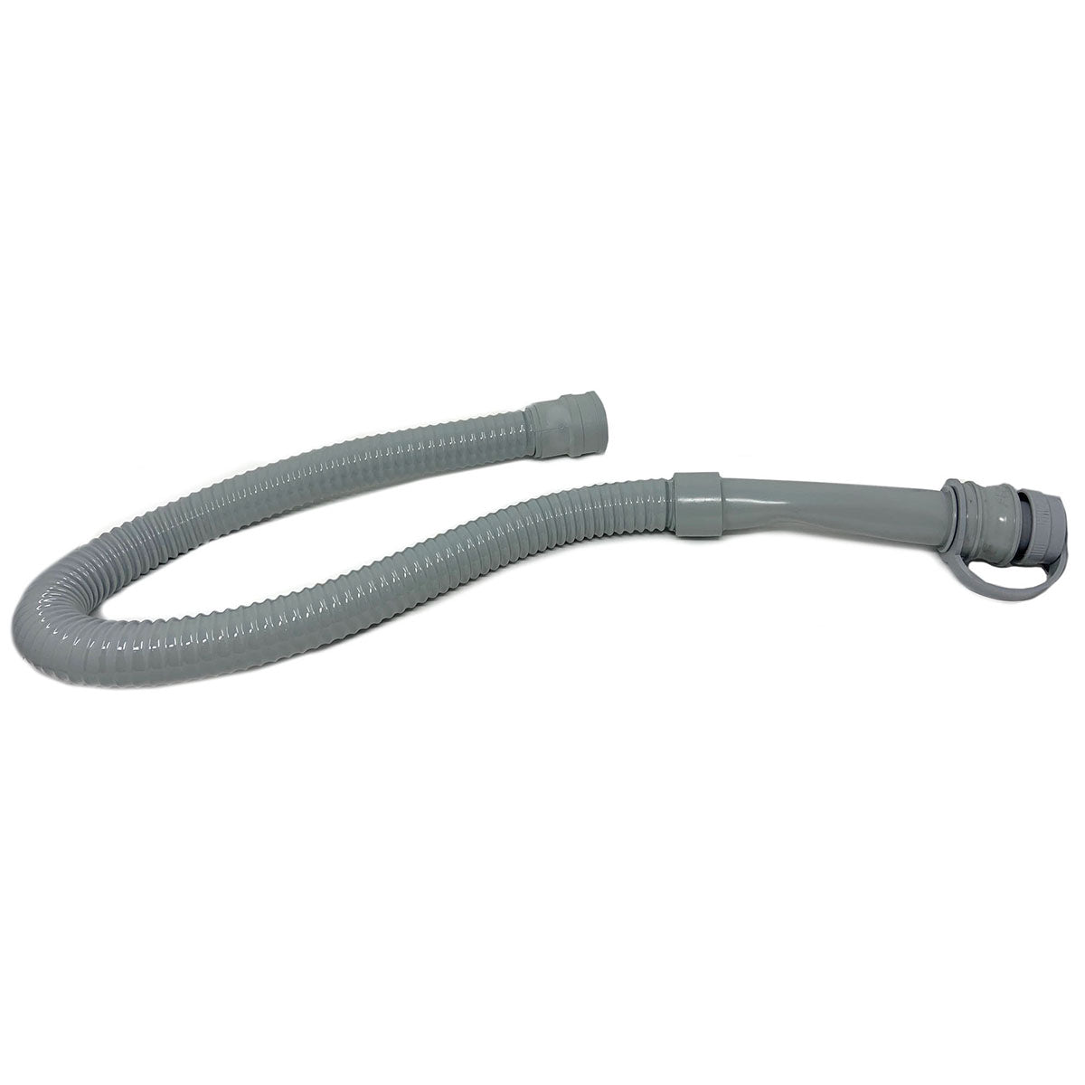Drain Hose Assembly 1.5 X 52 Molded Hose, Grey, Includes Drain Cap With Hanging Strap