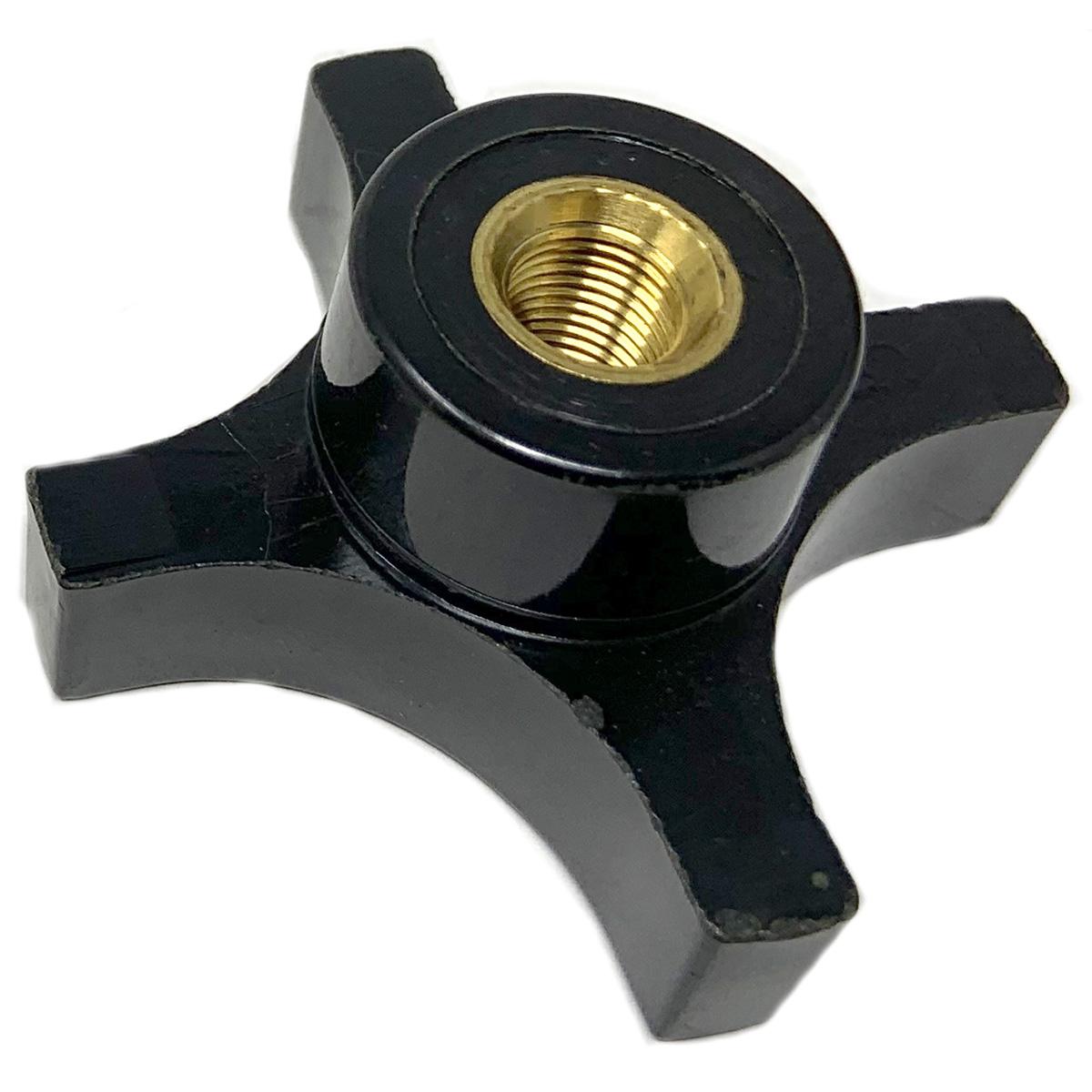 Knob 4-Prong Thermoplastic Thru Hole .375-24 Thread