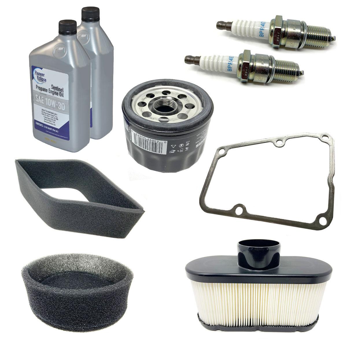 Propane Kawasaki 18Hp Maintenance Kit, Fits Pioneer Pe420Bu28W (Includes Oil)