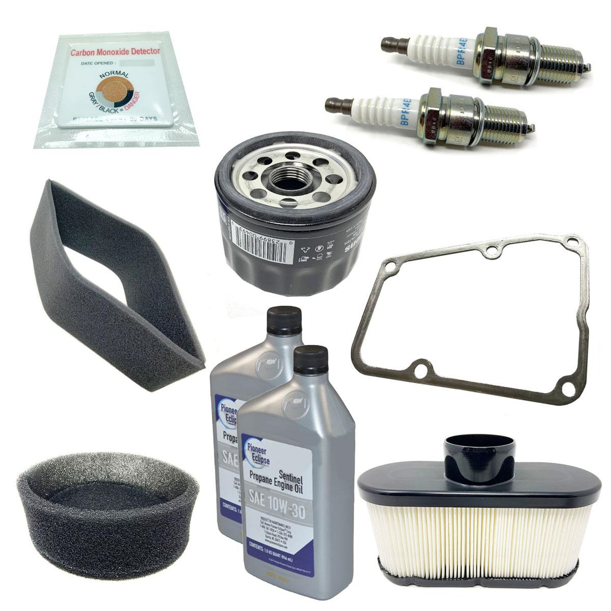 Propane Kawasaki 18Hp Maintenance Kit, Fits Pioneer Pe420Bu28W (Includes Oil)