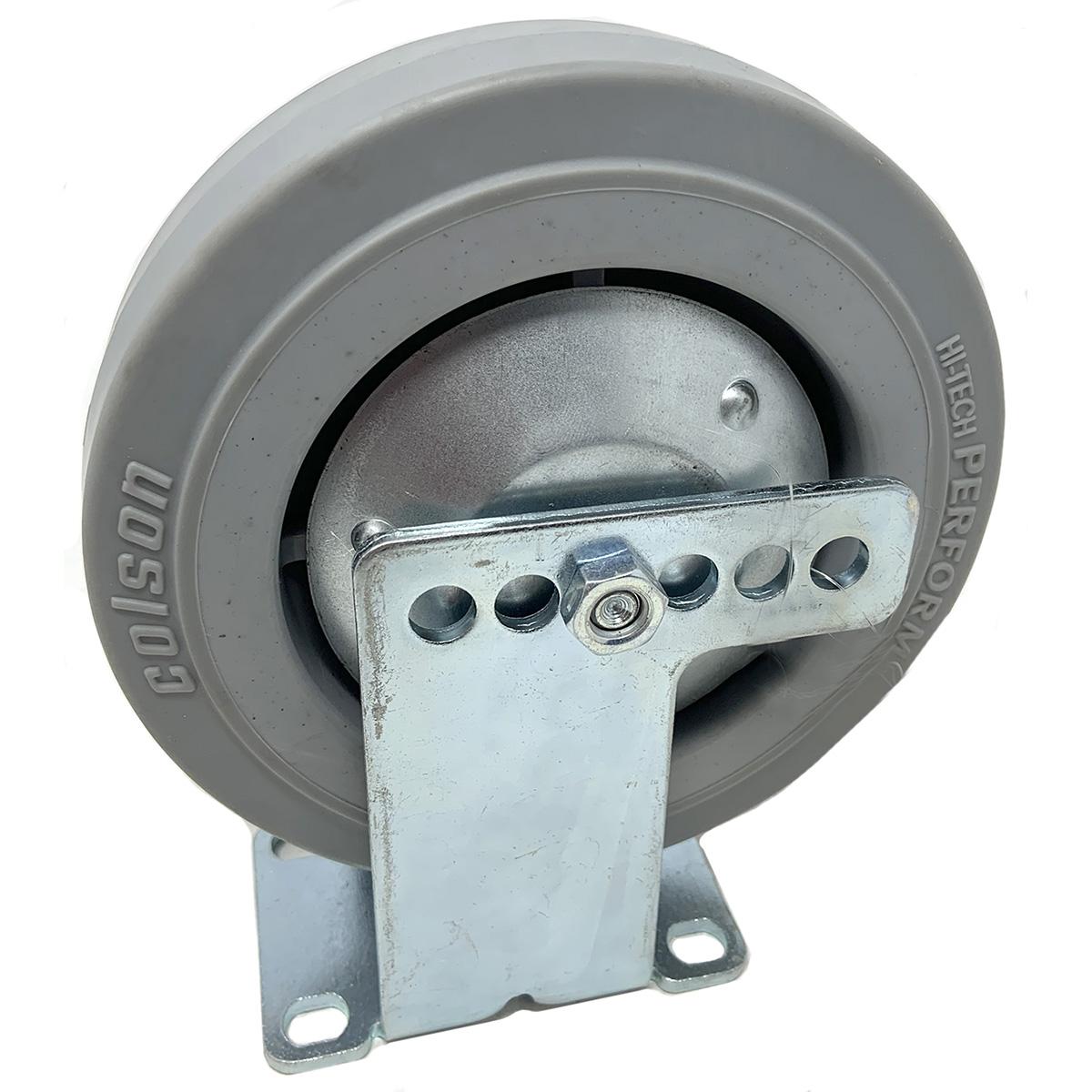 Propane Fixed 6In X 1.5In Gray Wheel Assembly (Includes Shield & Axle & Bracket)