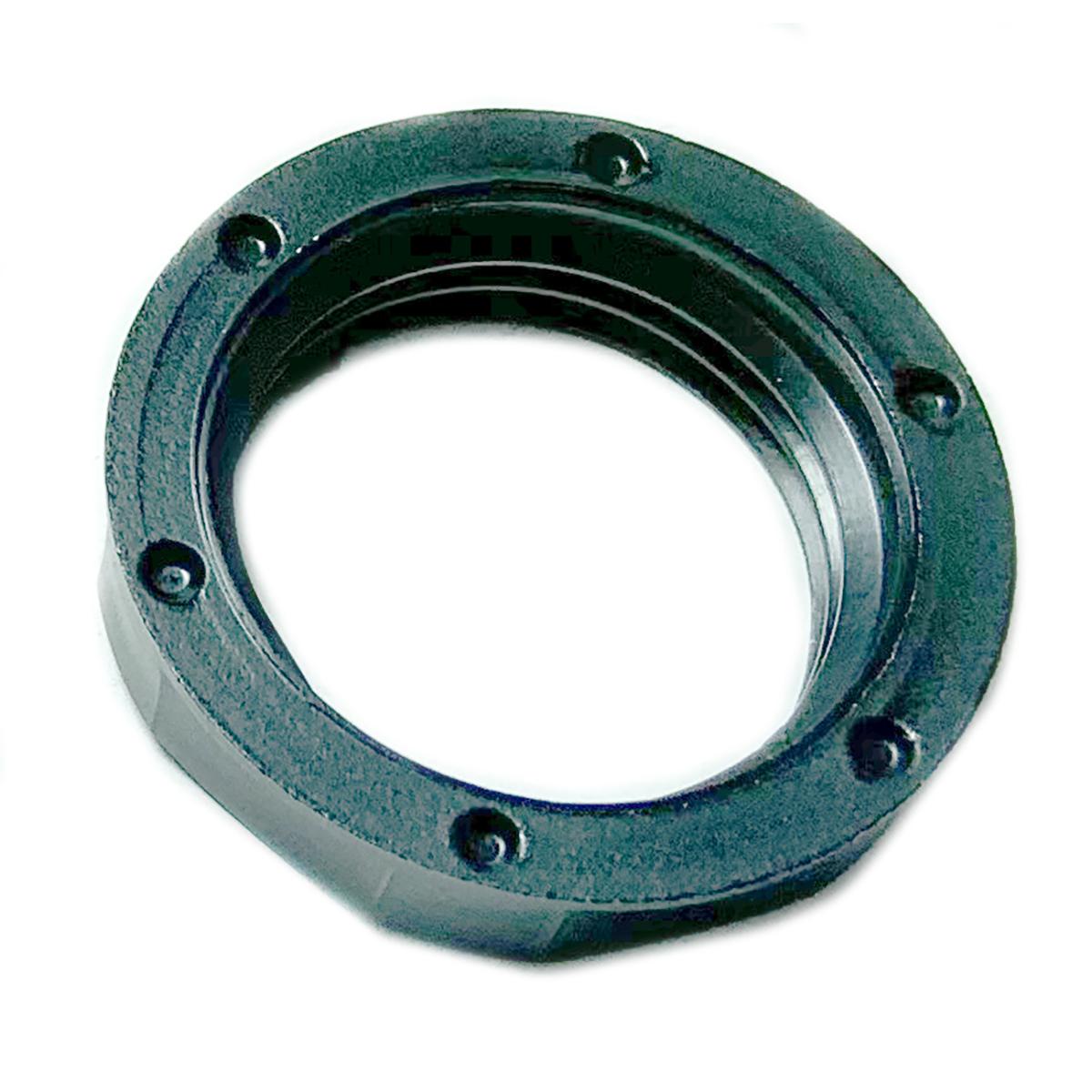 Strain Relief Black Nylon Locknut, 1/2In