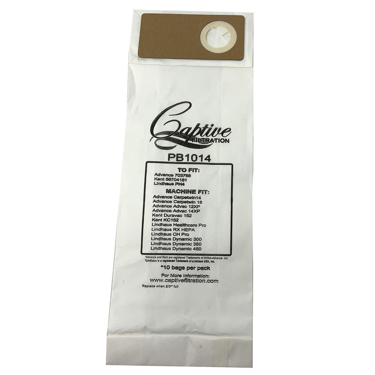 Replacement Duravac 152B Vacuum Bags (10 Pack)
