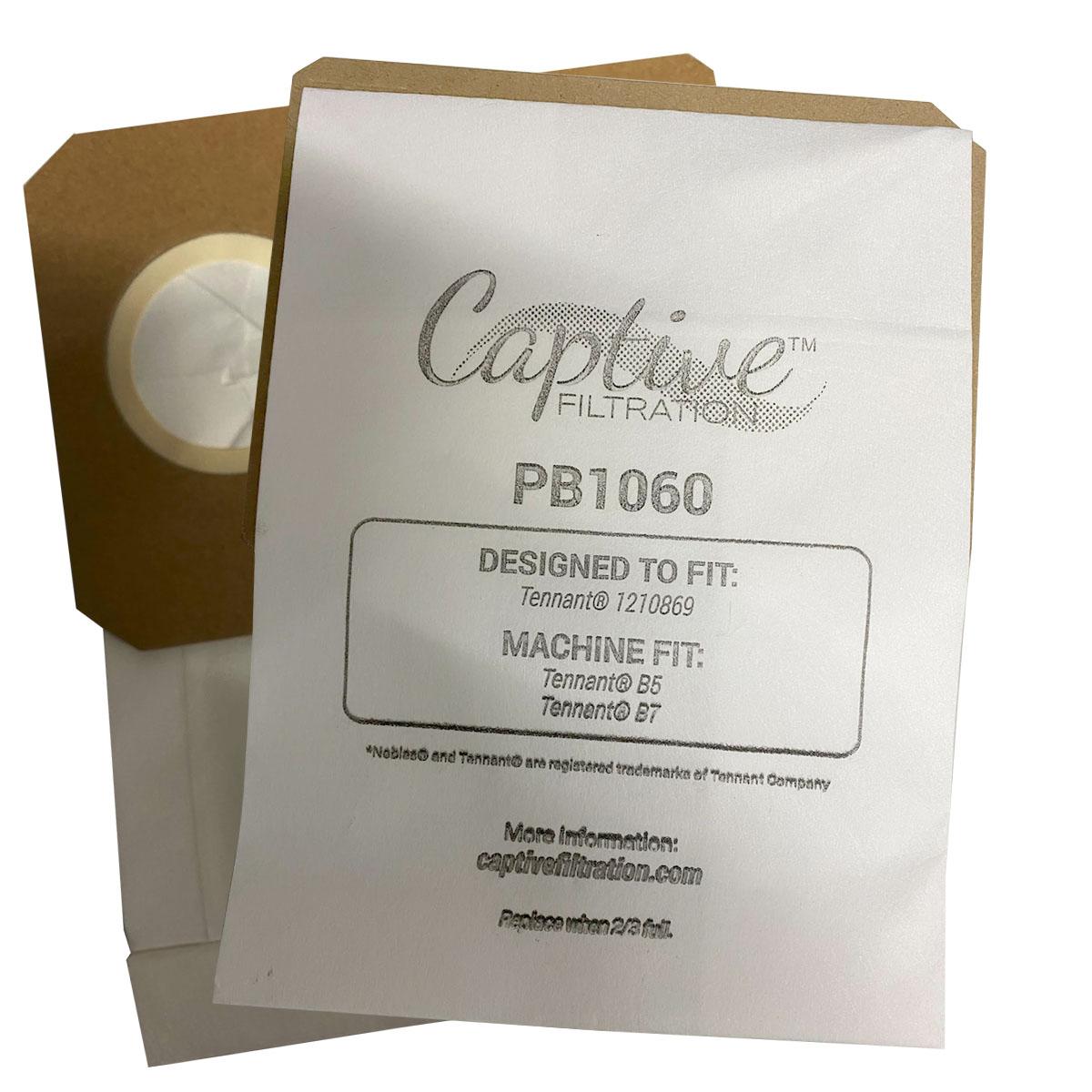 Tennant 1210869 Replacement Vacuum Bags (10 Pack)