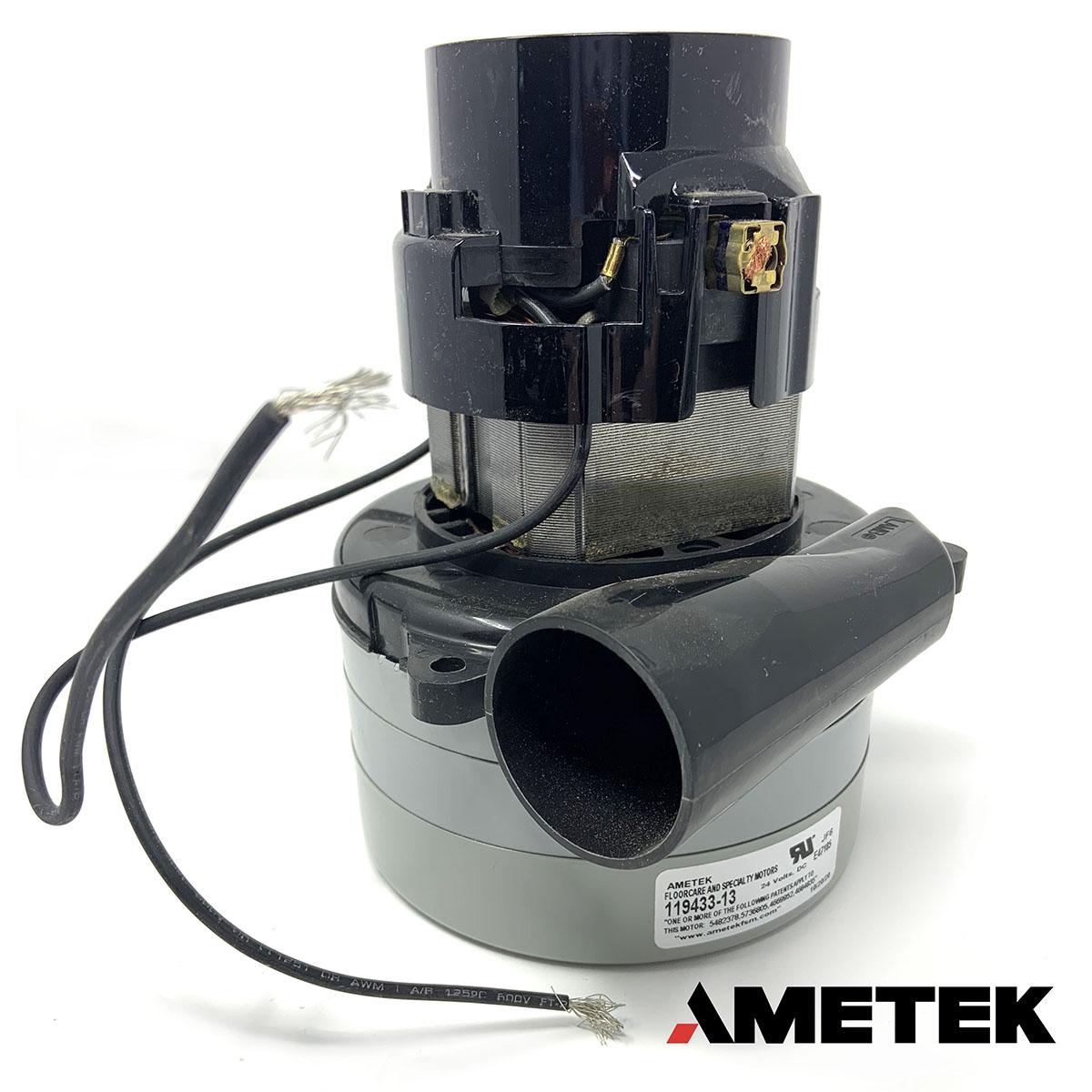 Ametek 119433-13 Vacuum Motor Tangential Discharge, 24 Volt, 3 Stage, 5.7In