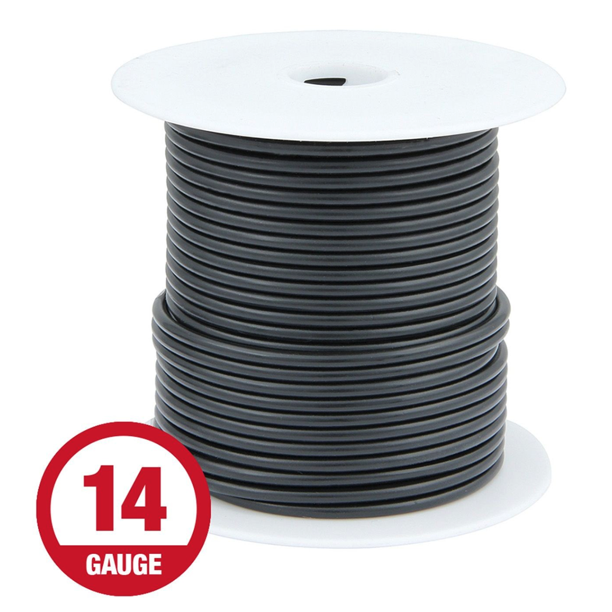 100Ft, 14 Gauge Wire Roll, Black