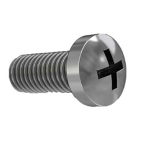 Screw Flt, Phl, M4 X 0.70 X 8 X 4.8, S.S.
