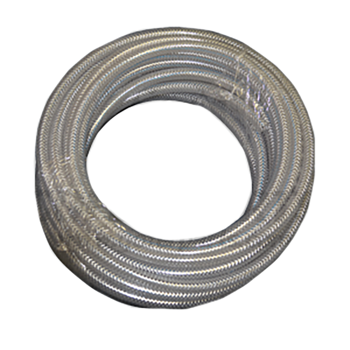 Pvc Clear Braided Hose .375" Id, .6" Od, 100' Length