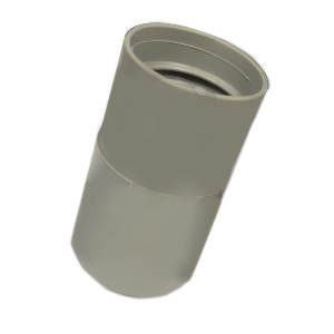 Crushproof Hose Cuff 1.5 X 2, Grey