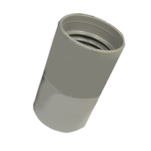 Crushproof 1.5 X 1.5 Hose Connector, Grey