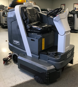 Refurbished Advance SC6000 Cylindrical Industrial Rider Floor Scrubber - Quick Ship