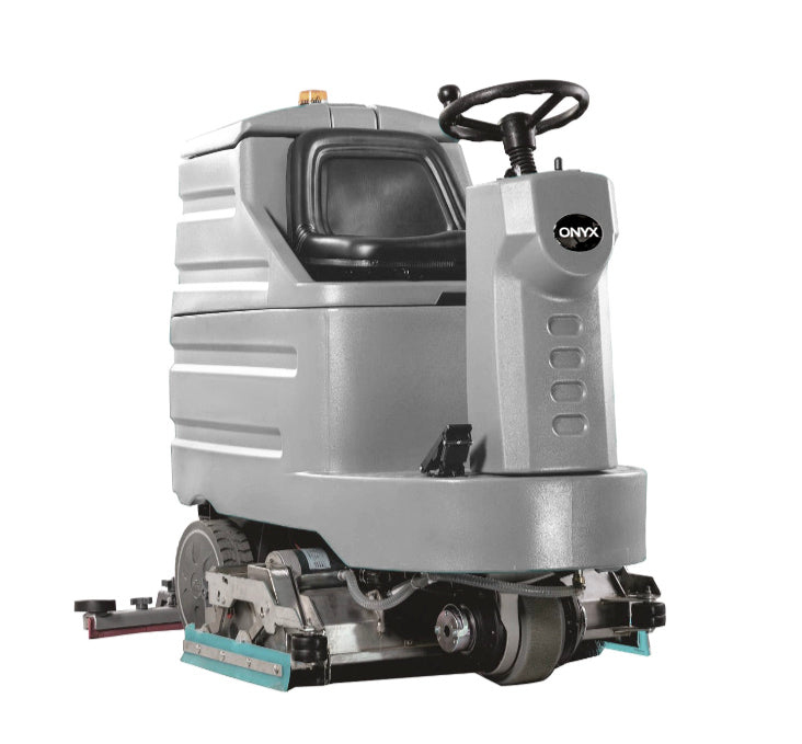 Onyx RX30C, Floor Sweeper-Scrubber, 30", 25 Gallon, Ride On, Battery, Cylindrical, 3 Year Warranty