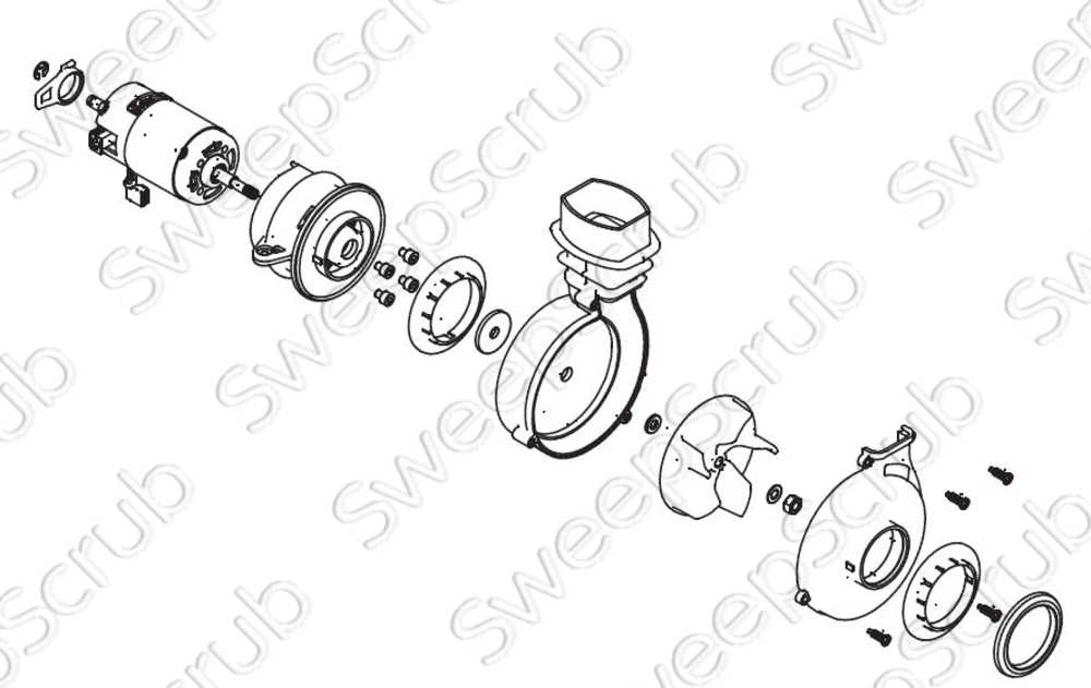 Tennant 9017534 Vacuum Motor Assembly