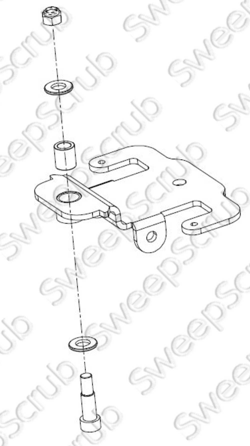 Nilfisk Advance VR26016 Squeegee Mounting Pivot