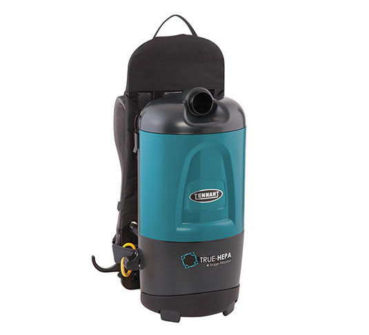 Tennant V-BP-6B, Backpack Vacuum, 6QT, 13lbs, With Tools, Battery, HEPA, 1 Year Warranty
