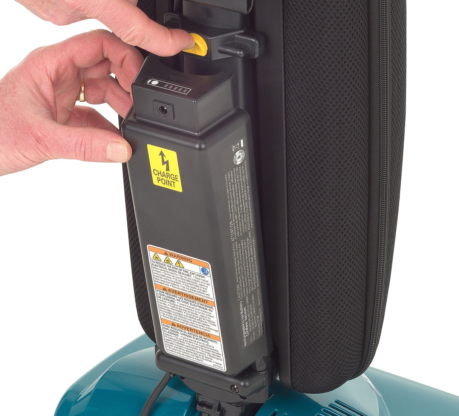 1236914 | Tennant V-LWU-13B | Upright Vacuum | 13" | Single Motor | Battery | HEPA | No Tools | 1 Year Warranty