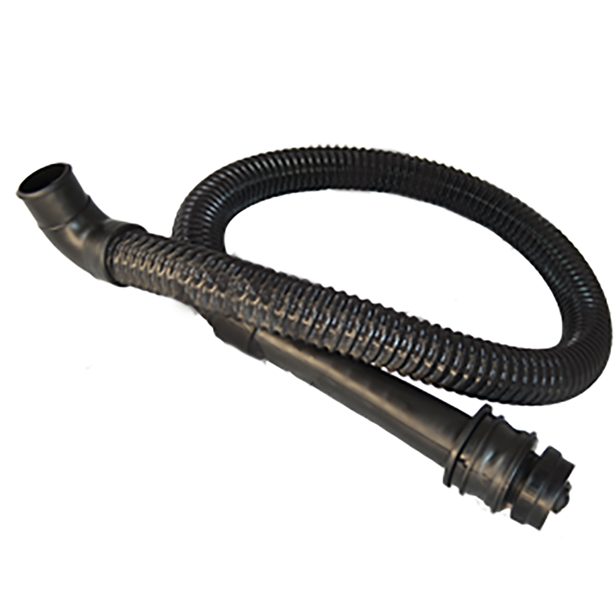 Drain Hose Assembly 1.5 X 60 Molded Hose, Black, Includes Drain Cap With Hanging Strap