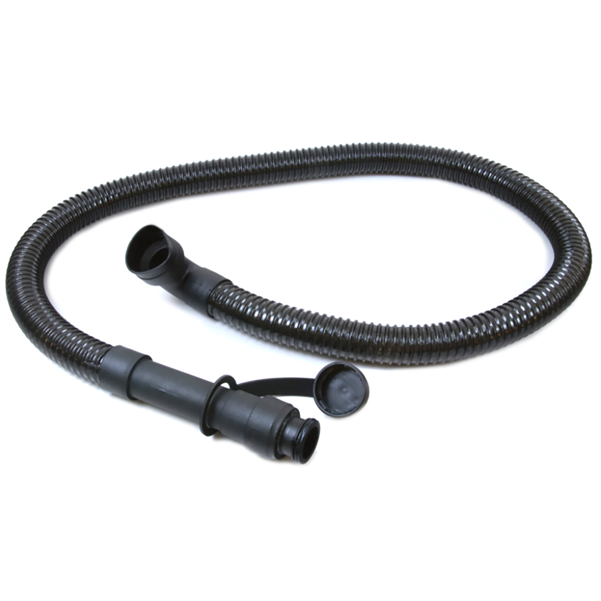Drain Hose Assembly 1.5 X 80 Molded Hose, Black, Includes Drain Cap
