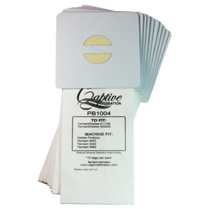 Captive Filtration Vacuum Bags Fits Tennant Portapac I & Ii