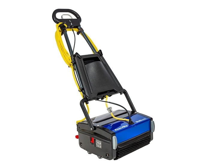 Powr-Flite Multiwash PFMW14 14" Corded Walk Behind Cylindrical Floor Scrubber - 1 Gallon