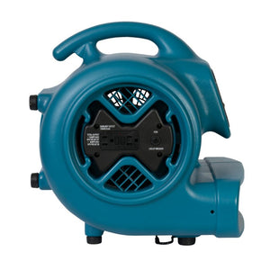 XPOWER P-600A 1/3 HP Large Industrial Floor Fan, Air Mover with Build-in Power Outlets