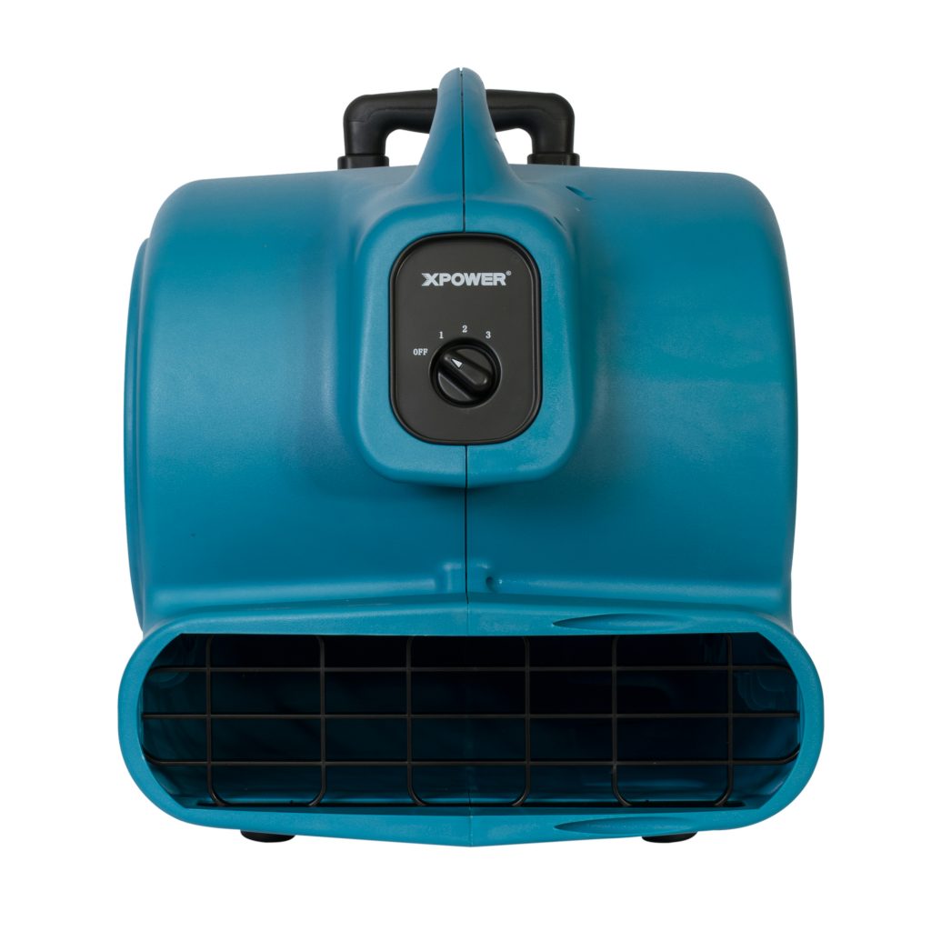 XPOWER X-830H 1 HP Air Mover w/ Telescopic Handle & Wheels
